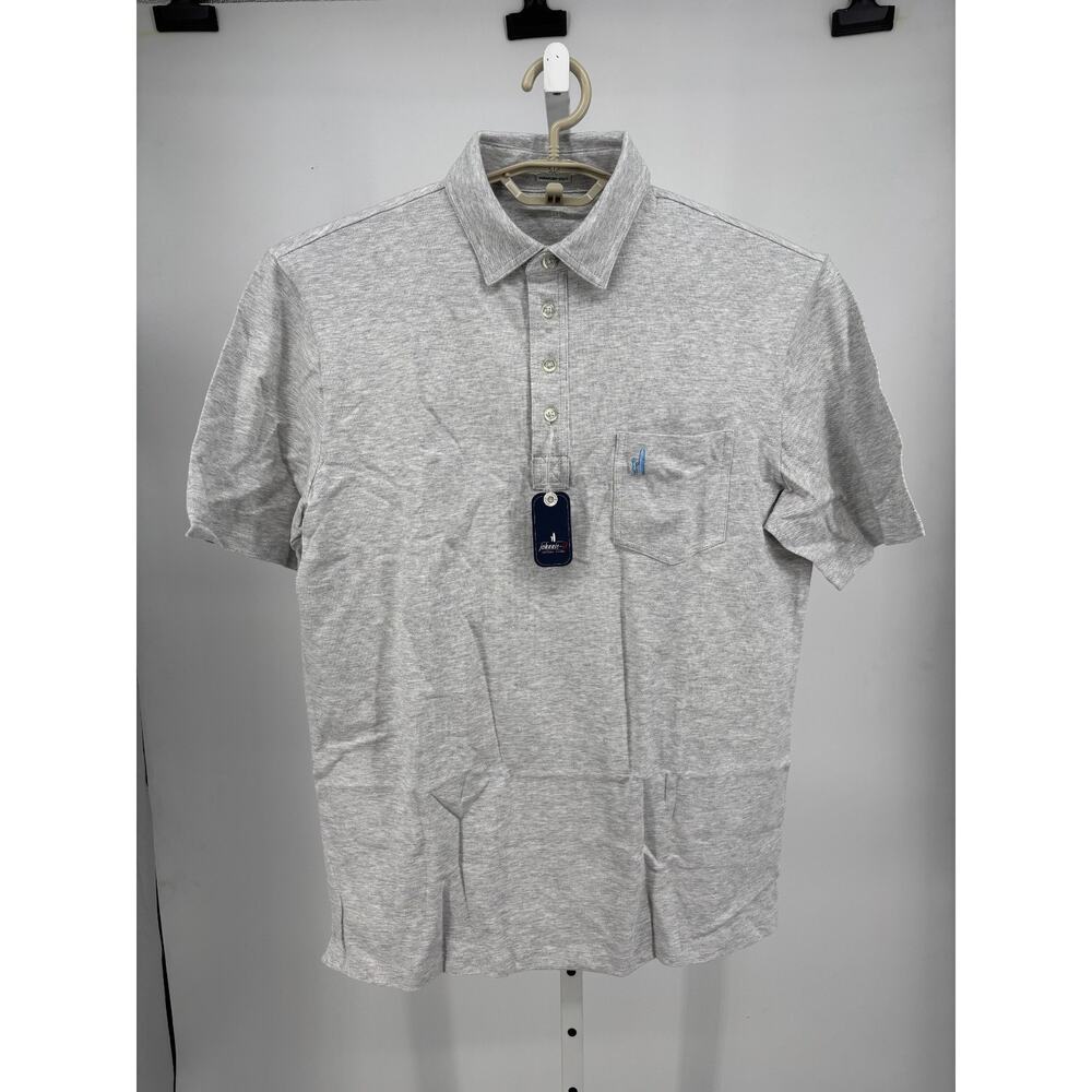 Johnnie-O The Heathered Original Pique Polo 2.0 M Gray Summer Outdoor Beach NEW